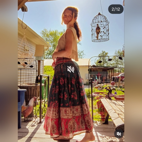 Sundance Multicolor A-Line Skirt - Picture 7 of 7